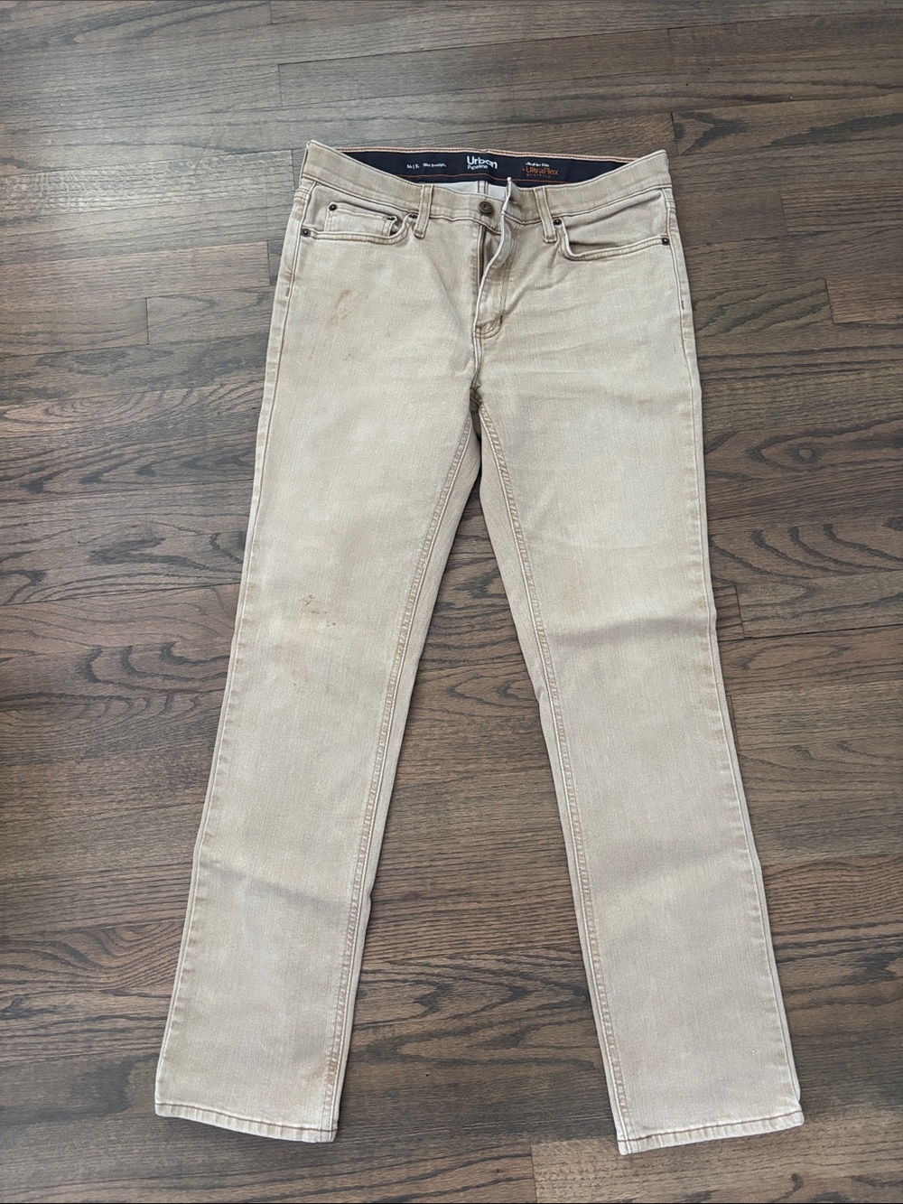Urban Pipeline Beige Slim Straight Jeans - Picture 6 of 12
